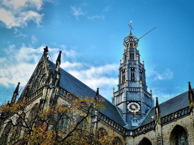 Grote Markt en Sint-Bavokerk in Haarlem
